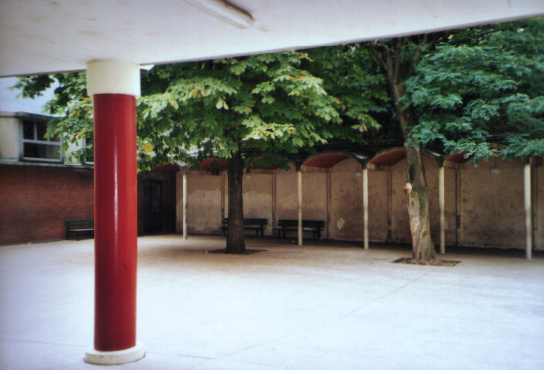 La cour arri�re.